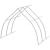 Теплица Росинка размер 6м*3м оцинк.профиль 25*25 шаг дуг 0,65м в комплекте с поликарбонатом Kinplast толщиной 4мм плотностью 0,8кг/м2